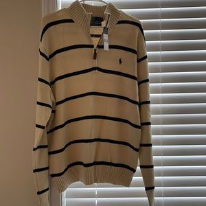 NWT- half zip sweater! Polo by Ralph Lauren